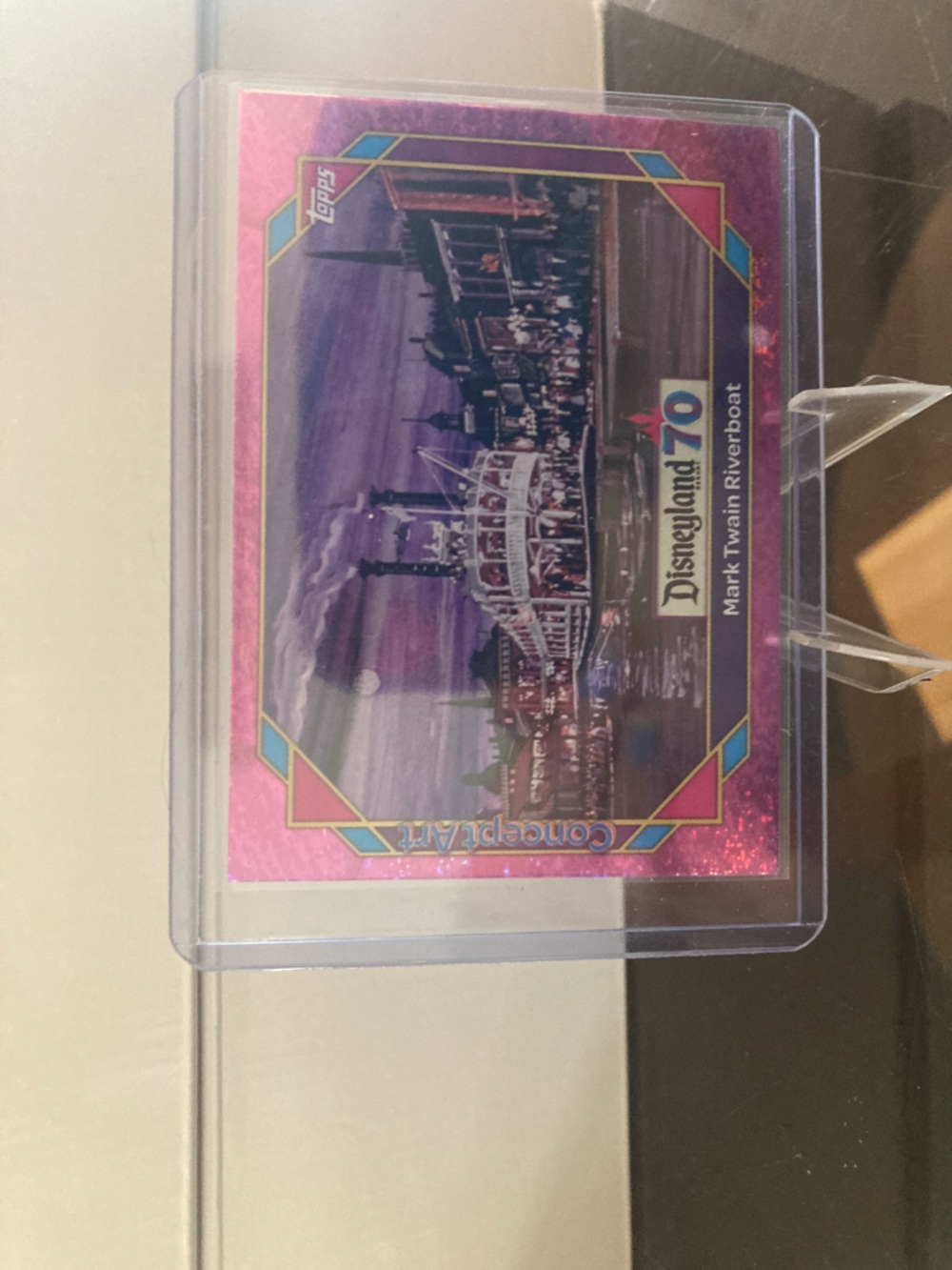 Disneyland 70 Mark Twain Riverboat Pink Trading Card